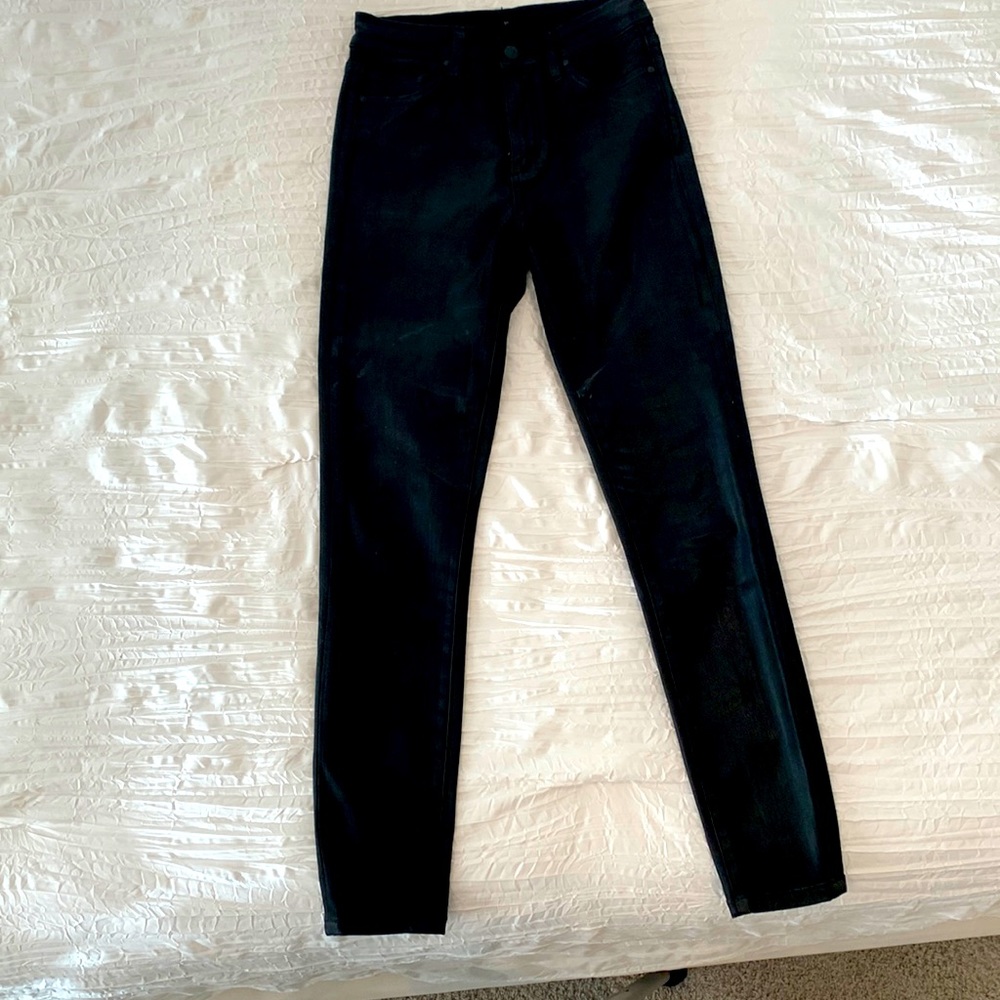 Joe's Jeans Black Coated Denim-Size 25